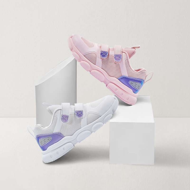 舒适软弹，糖果色儿童网孔透气运动鞋25-30